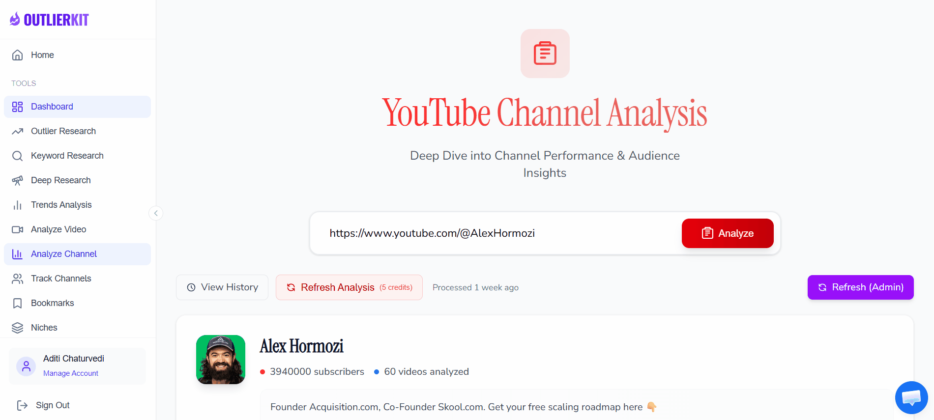 Competitor Tracking demo - OutlierKit feature showcase